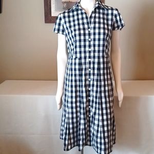 Sz 8 Evan Picone Vintage/Retro Gingham Dress